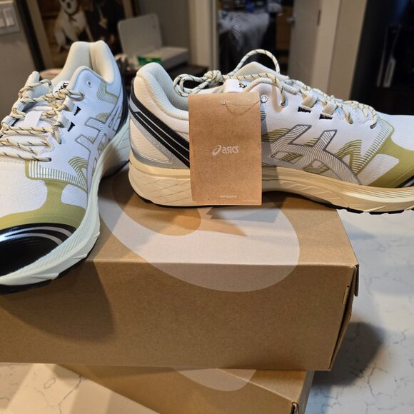 Asics Gel-Terrain White Lake Grey Running New Men Shoes 1203A342-100 Size 13 - Picture 3 of 12